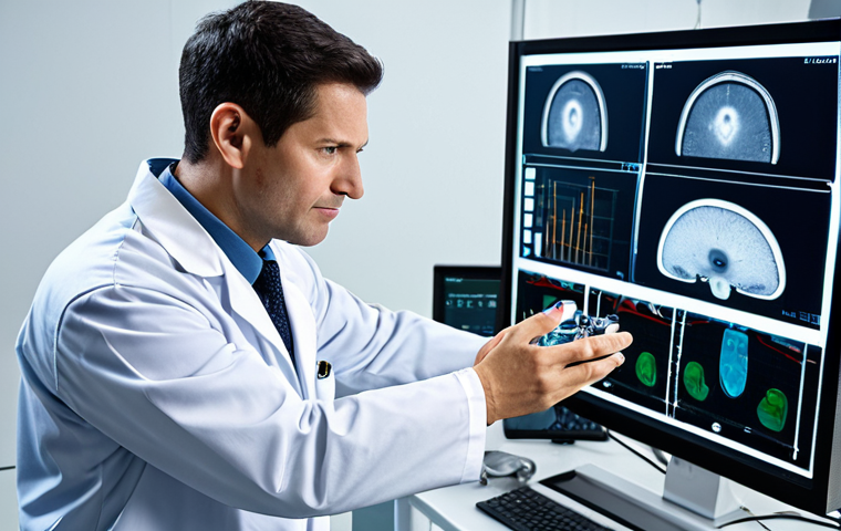 A professional biomedical engineer, fully clothed in a modest lab coat over a professional dress shirt, meticulously interacting with an advanced haptic feedback surgical simulator in a clean, modern research laboratory. Their hands are precisely manipulating robotic controls, demonstrating intricate tactile feedback. The scene is bathed in soft, professional studio lighting, emphasizing the high-tech equipment and the engineer's focused expression. The image should feature perfect anatomy, correct proportions, natural pose, well-formed hands, proper finger count, and natural body proportions. This is a safe for work, appropriate content, and family-friendly image, showcasing cutting-edge medical technology.