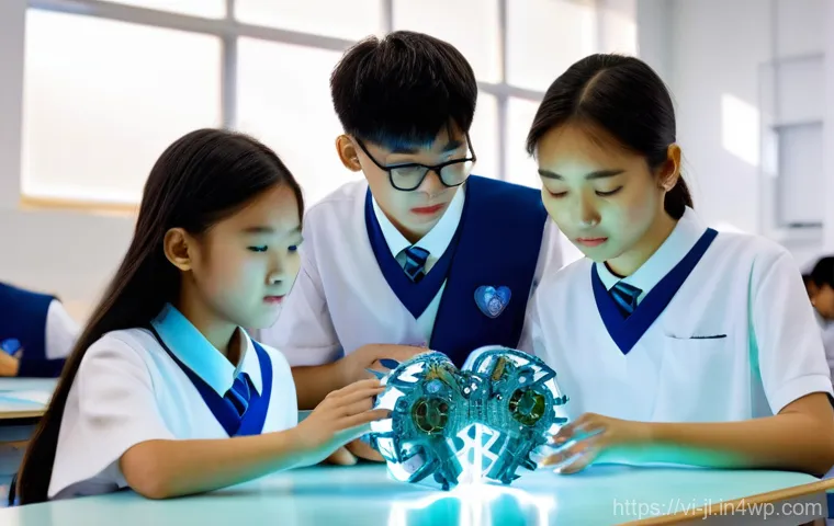 햅틱 인터페이스의 비용 효율성 - **Prompt:** A young Vietnamese woman, in her mid-20s, is seated at a sleek desk in a modern, sun-dre...